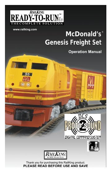 McDonald's Genesis Freight Set McDonald's Genesis ... - MTH Trains