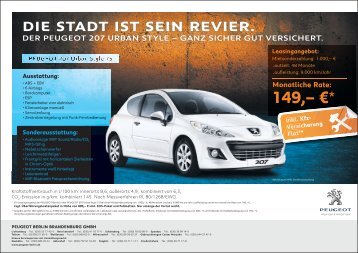 stadt ist sein revier. - Peugeot