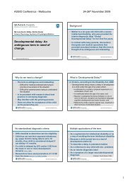 1 D l t ld l A Developmental delay: An ambiguous term in need of ...