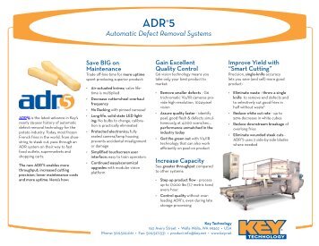 ADR®5 Automatic Defect Removal Systems - Key Technology