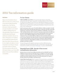 2011 Tax information guide - Wells Fargo Advisors