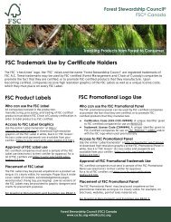 FSC Trademark Use for Certificate Holders Fact Sheet PDF, Size