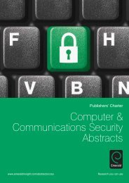 Computer & Communications Security Abstracts