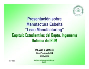 Principios Básicos de “Lean Manufacturing”