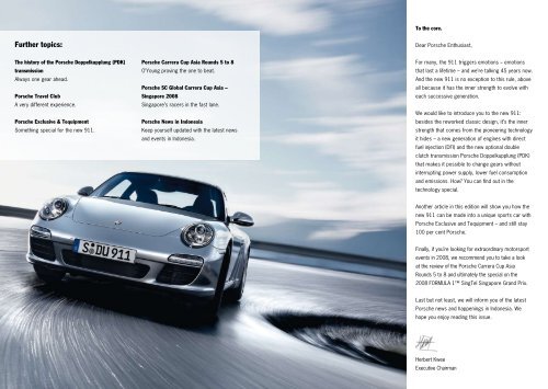 Porschenews 03/2008 To the core. The new 911.