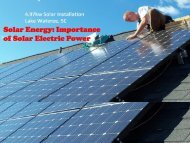 Solar Energy: Importance of Solar Electric Power