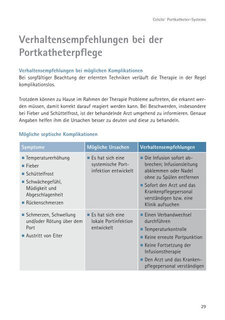 Portpunktion - HealthCare Journal - B. Braun Melsungen AG