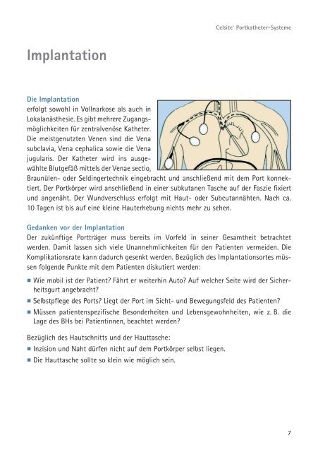 Portpunktion - HealthCare Journal - B. Braun Melsungen AG