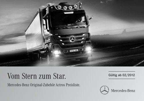 Preisliste Actros Zubehör - Mercedes-Benz Deutschland