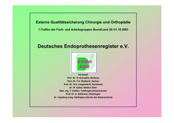 Deutsches Endoprothesenregister e.V.