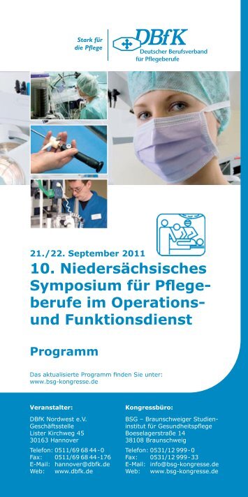 10. Niedersächsisches Symposium für Pflege- berufe im Operations ...