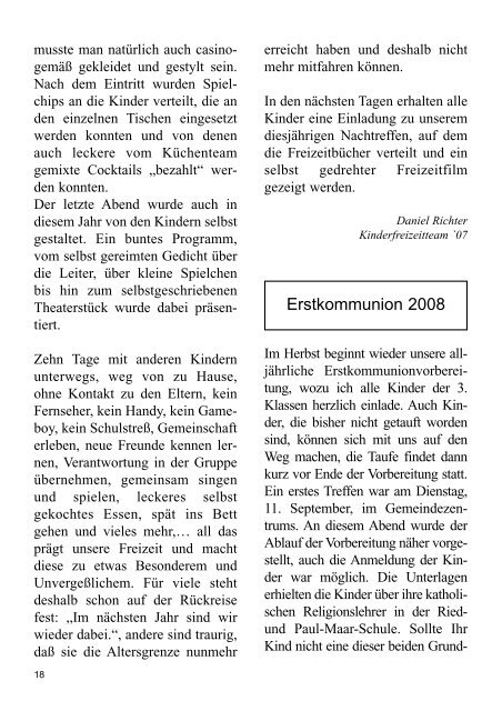 Mittwoch, 21. November 2007 - Kath. Pfarrgemeinden St. Gallus und ...