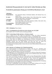 Protokoll 11.2.10 - Kath. Pfarrgemeinden St. Gallus und St. Josef