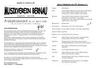 Infoblatt - Musikverein Bernau