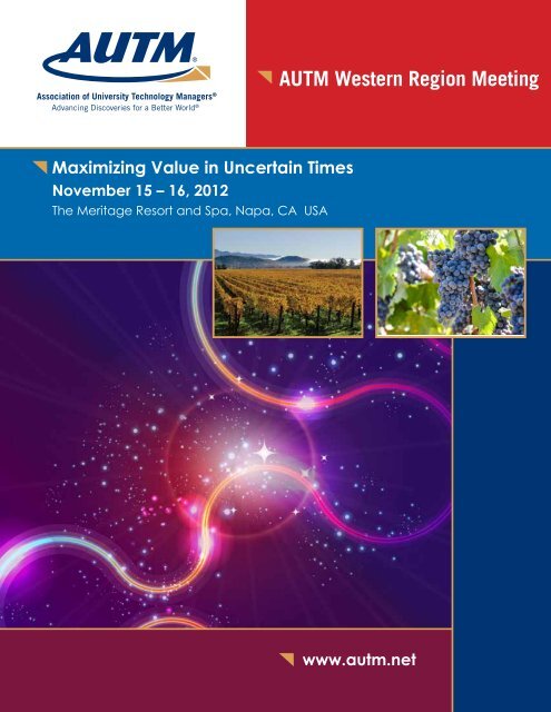 About the AUTM Western Region Meeting - Association of University ...