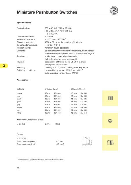 MPA 106 F - Knitter-Switch