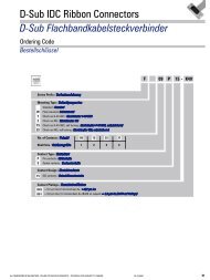 D-Sub IDC Ribbon Connectors D-Sub Flachbandkabelsteckverbinder
