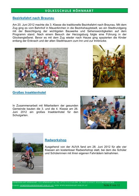 informationen für alle gemeindebürger ausgabe 3/2012 - Höhnhart