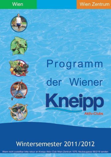 Programm der Wiener - Kneippbund