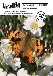 28. Juni - 10 Uhr - Pfarrei Untergriesbach