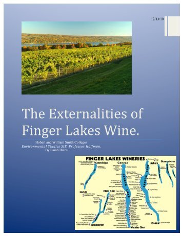 The Externalities of Finger Lakes Wine. - Hobart and William Smith ...