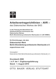 AVR - Diakonisches Werk Berlin-Brandenburg-schlesische ...