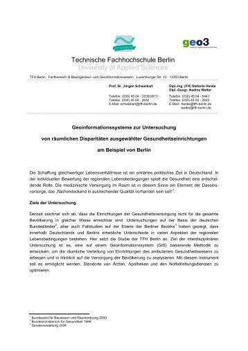 Exposé - Beuth Hochschule für Technik Berlin