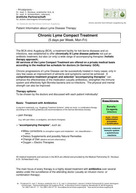 Chronic Lyme Compact Treatment - BCA-clinic