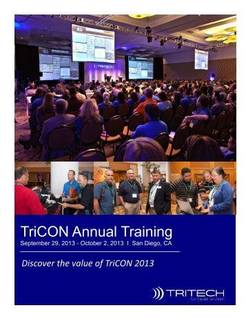 TriCON Annual Training - TriTech Software Systems