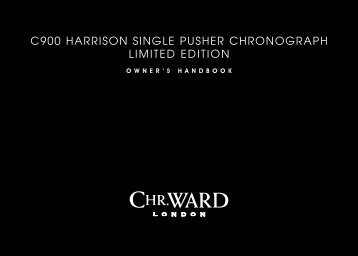 C900 Harrison single PusHer CHronograPH ... - Christopher Ward