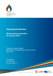 Operational Review - The Fire Services Commissioner