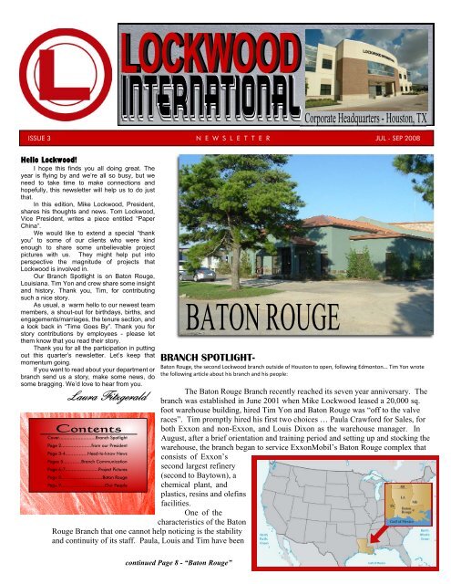 Baton Rouge, Louisiana - Lockwood International