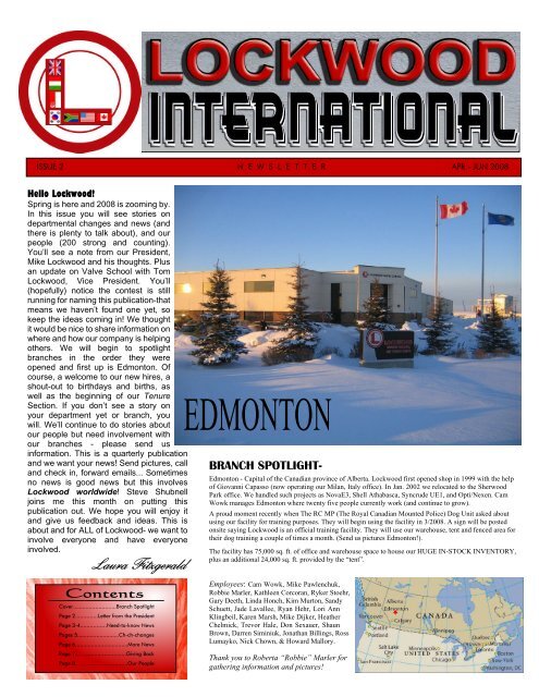 Edmonton, Alberta, Canada - Lockwood International