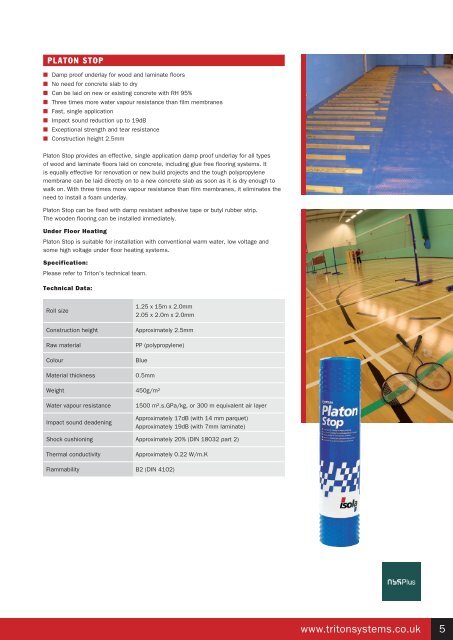 Flooring Systems Brochure Download (938Kb) - Triton Chemicals