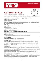 Triton TRITEC 121 PLUS - Triton Chemicals