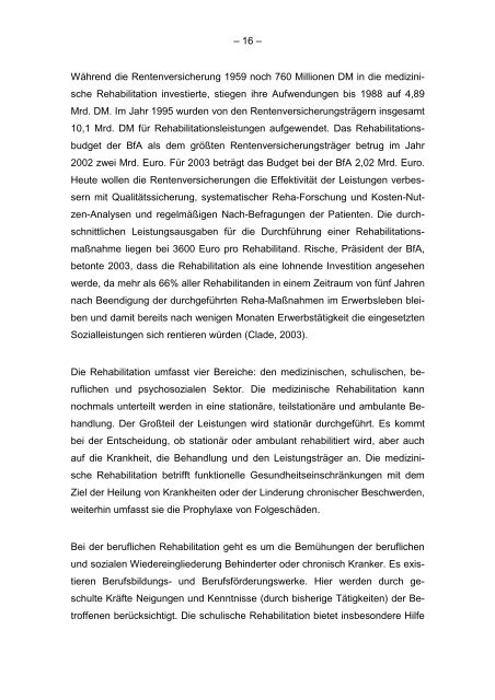 Unterschiede zwischen Kur und Rehabilitation in der Wahrnehmung ...