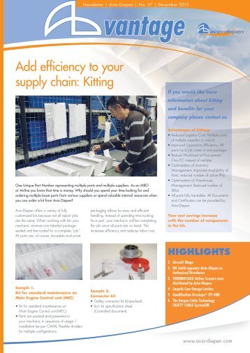 Add efficiency to your supply chain: Kitting - Avio Diepen