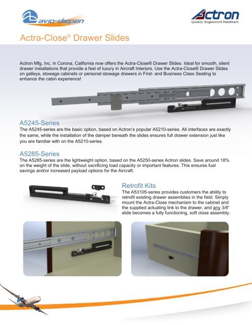Actra Closea Drawer Slides Avio Diepen