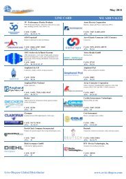 May 2011 WE ADD VALUE LINE CARD Avio-Diepen Global ...