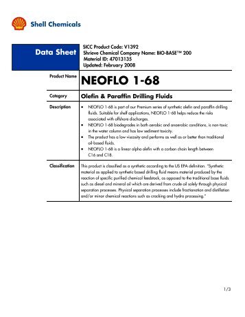 NEOFLO 1-68 - Shell