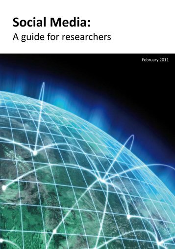 Social Media: A guide for researcher - Research Information Network
