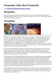 Chemischer Volks Mord Chemtrails Morgellons Morgellons - Blogs