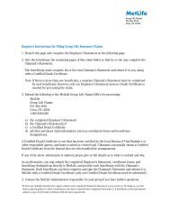 Life Insurance Claim Form Employer's Statement - Tri-Star Systems