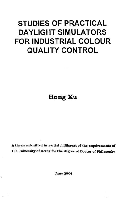 Xu, Hong_2004.pdf - University of Derby Online Research Archive