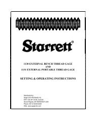 Starrett Frame 1130 - Ring & Plug Thread Gages