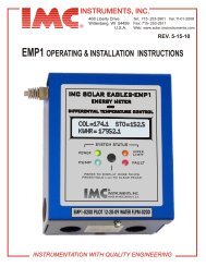 rev. 5-15-10 emp1 operating & installation instructions - Solar Direct
