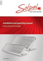 Installation and operating manual - Solar Direct