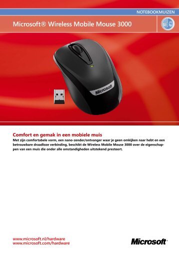 Microsoft® Wireless Mobile Mouse 3000