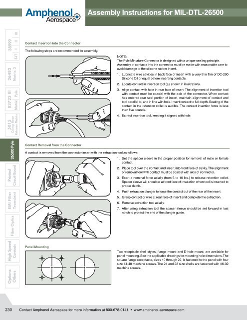 MIL-DTL-26500, PyleÂ® Connectors - Amphenol.ru