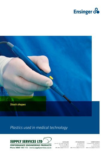 Ensinger - Stock shapes - Plastics used in medical technology